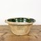 Antique French Terracotta Jatte / Tian Bowl with Green Glaze, Image 2