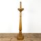 French Antique Gold Painted Wooden Candlestick 1