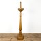 French Antique Gold Painted Wooden Candlestick, Image 1