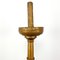 French Antique Gold Painted Wooden Candlestick, Image 3