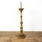 French Antique Gold Painted Wooden Candlestick 7