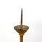 French Antique Gold Painted Wooden Candlestick, Image 2