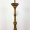French Antique Gold Painted Wooden Candlestick 4