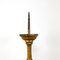 French Antique Gold Painted Wooden Candlestick 3