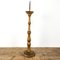 French Antique Gold Painted Wooden Candlestick 1