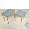 Vintage Golden Nesting Tables with Mirrored Smoked Glass, Set of 2 2