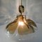 Large Four-Panel Glass Flower Chandelier from Kalmar, Austria, 1970s 5