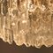 Large Palazzo Light Fixture in Gilt Brass and Glass by J. T. Kalmar 7