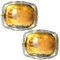 Brass and Brown Glass Hand Blown Murano Glass Wall Lights by J. T. Kalmar, Set of 2, Image 1