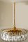 Large Palazzo Gilt Brass and Glass Chandelier from Kalmar, Austria, 1970s, Image 19