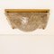 Quadratischer gewölbter Murano Flushmount aus Smokey Glas und Messing 12