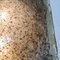 Quadratischer gewölbter Murano Flushmount aus Smokey Glas und Messing 4