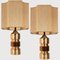 Large Bitossi Lamps from Bergboms with Custom Made Shades by Rene Houben, Set of 2, Image 13