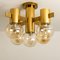 Brass and Glass Light Fixtures in the Style of Jakobsson, 1960s, Set of 3, Image 9