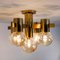 Brass and Glass Light Fixtures in the Style of Jakobsson, 1960s, Set of 3, Image 2