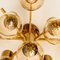 Brass and Glass Light Fixtures in the Style of Jakobsson, 1960s, Set of 3 4