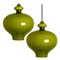 Green Glass Pendant Lights by Hans-agne Jakobsson for Staff, 1960s, Set of 2, Image 1