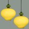 Green Glass Pendant Lights by Hans-agne Jakobsson for Staff, 1960s, Set of 2 3