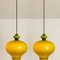 Lampes à Suspension en Verre Vert par Hans-agne Jakobsson pour Staff, 1960s, Set de 2 12