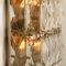 Lampade da parete in vetro placcato in cromo di Palwa, anni '70, set di 4, Immagine 17