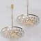 Gilded Brass and Faceted Crystal Chandeliers by Palwa, 1960s, Set of 2, Image 2