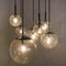 Cascade Chandelier with Seven Hand Blown Globes from Glashütte Limburg, Image 6