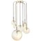 Cascade Chandelier with Seven Hand Blown Globes from Glashütte Limburg, Image 1