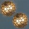 Circle Iron and Bubble Glass Sconces from Limburg Glashütte, 1960, Set of 6, Image 8