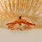 Flushmount with Pink Salmon and Clear Murano Glass by Barovier & Toso, Italy 2