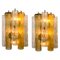 Large Wall Sconces / Wall Lights in Murano Glass by Barovier & Toso, Set of 2 1