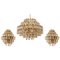 Chandeliers in Brass and Crystal Glass from Bakalowits & Sohne, Austria, 1960s, Set of 2, Image 1