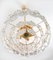 German Faceted Crystal and Gilt Metal Four-Tier Chandelier from Kinkeldey, Set of 2 10