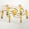 Sculptural Brass 16-Light Flush Mounts, 1970s, Set of 3, Image 3