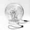 Large Chrome and Smoked Bubble Glass Globe Table Lamp from Doria, 1970s 2