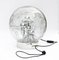 Large Chrome and Smoked Bubble Glass Globe Table Lamp from Doria, 1970s 5