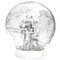 Lampada da tavolo grande sferica in vetro fumé e placcata in vetro fumé di Doria, anni '70, Immagine 1