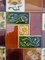 Panel de 25 azulejos auténticos hechos a mano, años 30, Imagen 5