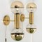 Brass Wall Lamps by Motoko Ishii for Staff, 1970s, Set of 2 2