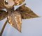 Willy Daro Style Brass Double Flower Wall Light, 1970s 5