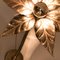 Willy Daro Style Brass Double Flower Wall Light, 1970s 13