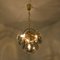 Smoked Glass and Brass Chandelier Attributed to Vistosi, Italy, 1970s, Image 10