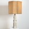 Large Ceramic Table Lamp by Bernard Rooke with Custom Made Silk Lampshade by René Houben 6