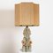 Large Ceramic Table Lamp by Bernard Rooke with Custom Made Silk Lampshade by René Houben 5