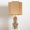 Large Ceramic Table Lamp by Bernard Rooke with Custom Made Silk Lampshade by René Houben 2