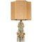 Large Ceramic Table Lamp by Bernard Rooke with Custom Made Silk Lampshade by René Houben 1