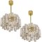 Ice Glass Chandeliers from Doria, 1960s, Set of 2 4