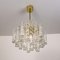 Ice Glass Chandeliers from Doria, 1960s, Set of 2 5
