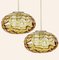 Ochre Yellow Murano Glass Pendant Lamps, 1960s, Set of 2 2