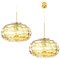Ochre Yellow Murano Glass Pendant Lamps, 1960s, Set of 2 1