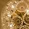 Floral Brass and Glass Chandeliers in the Style of Emile Stejnar, Set of 3 6